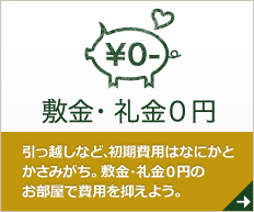 敷金礼金ゼロ物件